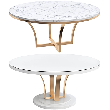 Elegant Coffee Table Set 3D model image 1 