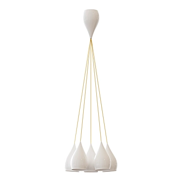 Elegant Drop Pendant Lamp 3D model image 1 