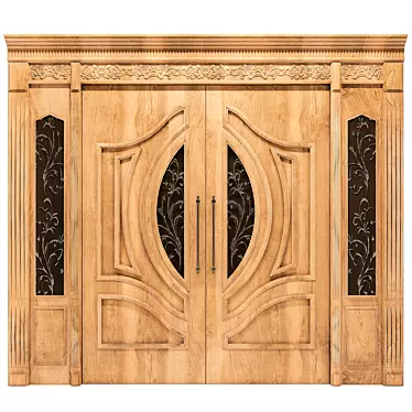 Elegant Lobby Door: Classic Style 3D model image 1 