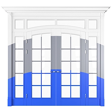 Modern Door Partition for Stylish Spaces 3D model image 1 