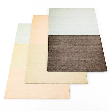 High-Res Rug Collection - 4 Pieces 3D model image 1 