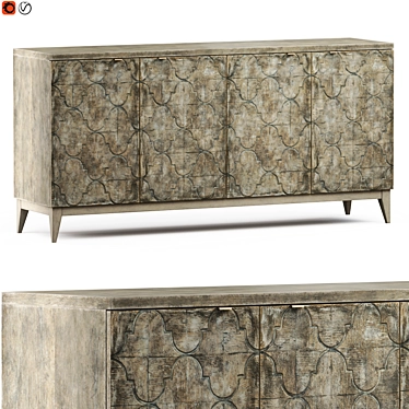 Elegant Fairfax Sideboard: Exceptional Craftsmanship, Timeless Design. 3D model image 1 