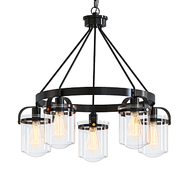 Georgetown 5-Light Chandelier 3D model image 1 