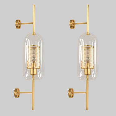 Elegant Kaiser Wall Lamp 3D model image 1 