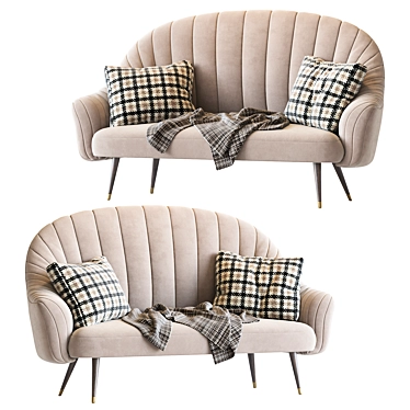 Modern Deephouse Sofa 3D model image 1 