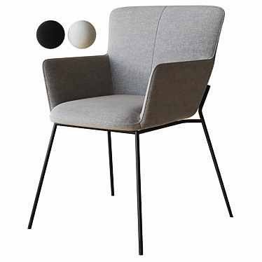 Elegant Ergonomic Chair: Rolf Benz 655 3D model image 1 