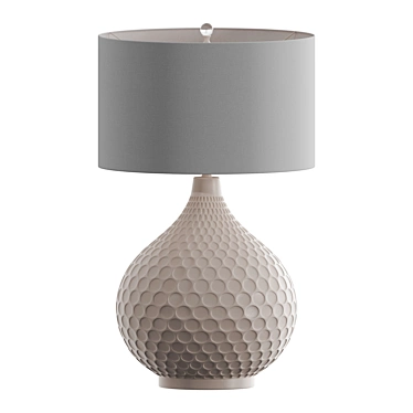 Stylish Illuminate Comb Lamp 3D model image 1 