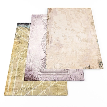 Modern Rugs Collection - High Resolution, Set of 6 3D model image 1 