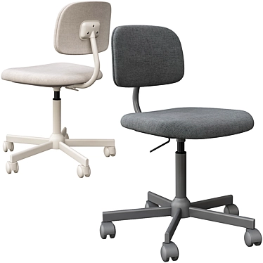 Ergonomic Work Chair: BLECKBERGET 3D model image 1 