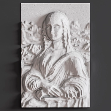 Exquisite Monalisa Frame 3D model image 1 