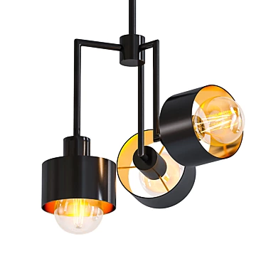 Modern Industrial Pendant Light 3D model image 1 