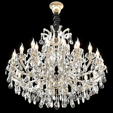 Ethereal Crystal Chandelier 3D model image 1 