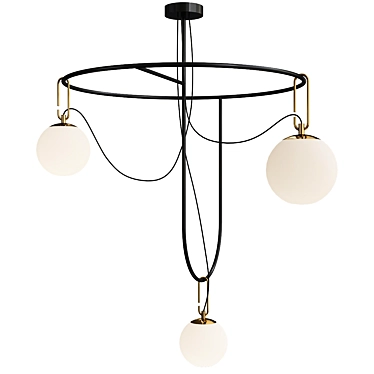 Modern NH S4 Circular Chandelier 3D model image 1 