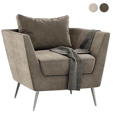 Ultra-Comfort MYNTA Armchair: Style meets Function 3D model image 1 