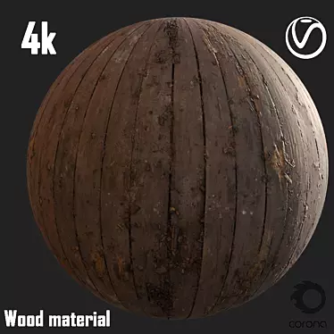 Vintage Weathered Wood 3D model image 1 