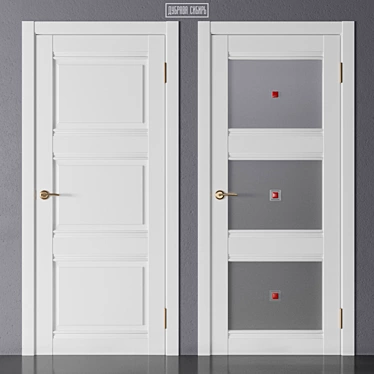 Dubrava Siberia Geometry (OM) - Stylish 3D Door Models 3D model image 1 