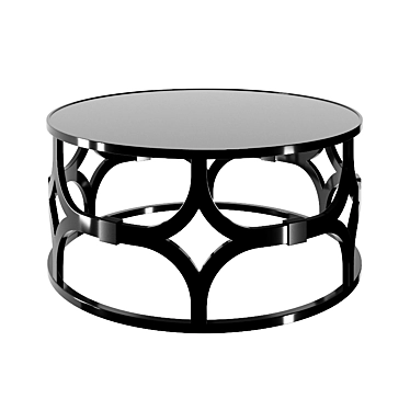 Full House Black MDF Table Set 3D model image 1 