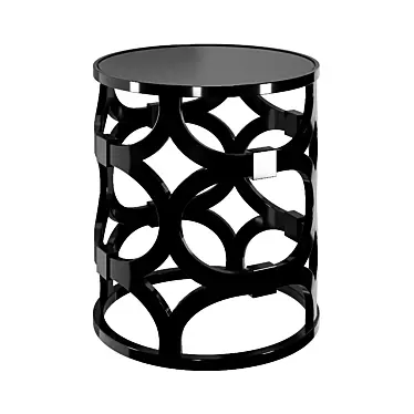 Modern Black Full House Coffee Table 3D model image 1 