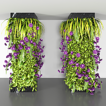 Vertical Garden Plants Collection: 2 Models, 3DMax 2017 (Max 2014, Corona 5, Vray 3D model image 1 