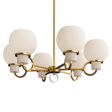 Elegant Ascher Chandelier 3D model image 1 