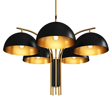 Elegant Marcel Chandelier: Sophisticated Lighting Masterpiece 3D model image 1 