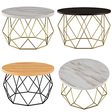 NGon Coffee Table | Three color | Modern Design 3D model image 1 
