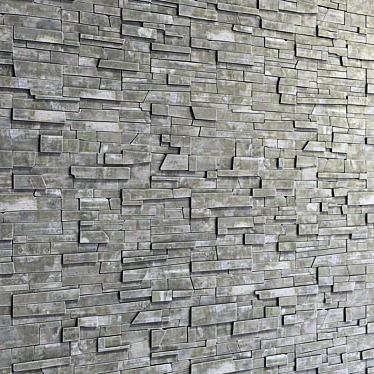 Smooth Stone Finish: High-Resolution Decorative Texture 3D model image 1 