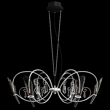 Elegant Scarabeo Chandelier 3D model image 1 