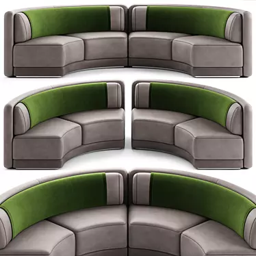 Modern Design Round Sofa 3D model image 1 