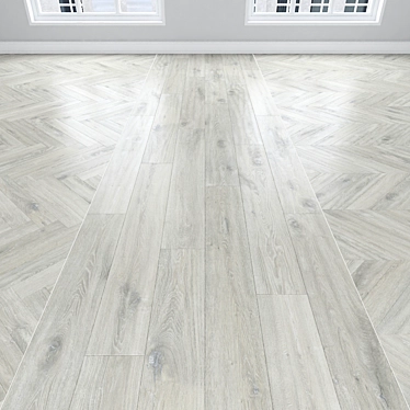 Parquet Oak: Herringbone, Linear & Chevron 3D model image 1 