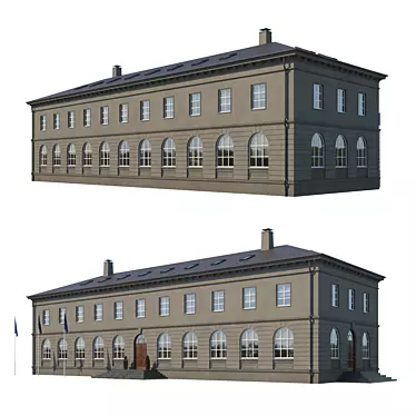 Versatile Office Building Model 3D model image 1 