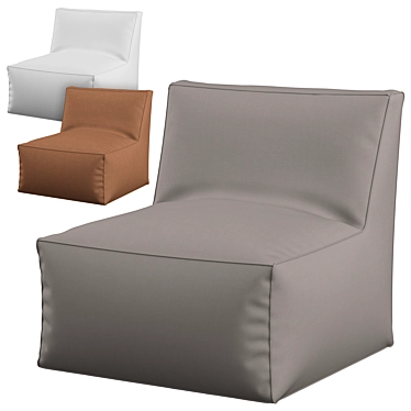 Sleek Mesh Chair: Frameless Design 3D model image 1 