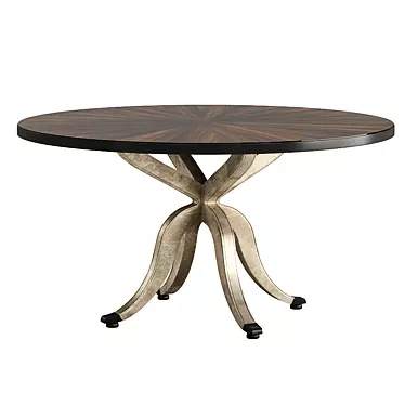 Formal Round Dining Table - Hooker Furniture 5834-75 3D model image 1 