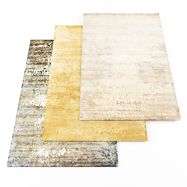 High-Resolution Rugs Set - 5 Pieces 3D model image 1 