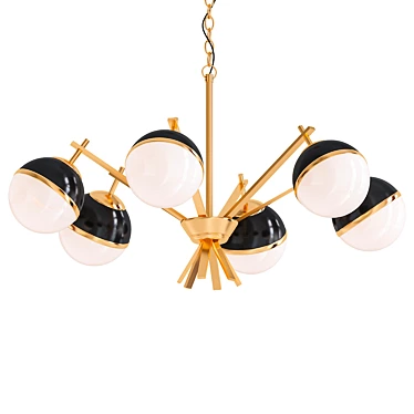 Marais Chandelier: Elegant Illumination for Modern Spaces 3D model image 1 