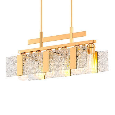 Z-Lite Seedy Glass Linear Chandelier 3D model image 1 