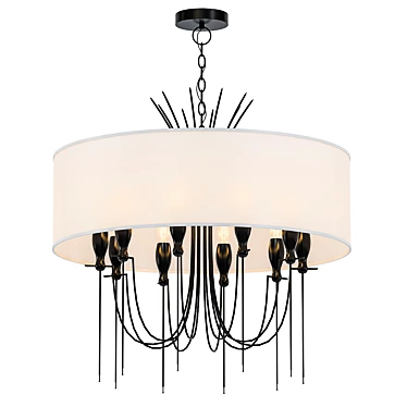 Elegant Corey Damaris Chandelier 3D model image 1 