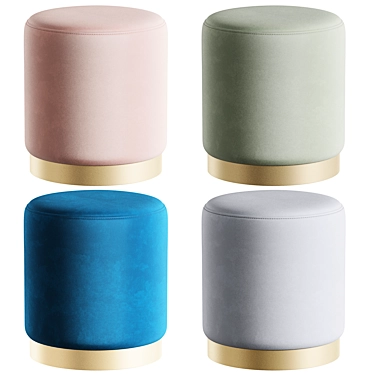 Cosmo Dior Pouf: Elegant and Stylish 3D model image 1 