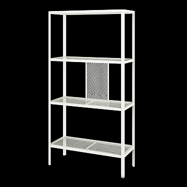 Stylish Metal Shelf: Baggebo 3D model image 1 