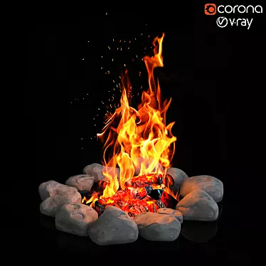 Cozy Campfire Experience 3D model image 1 