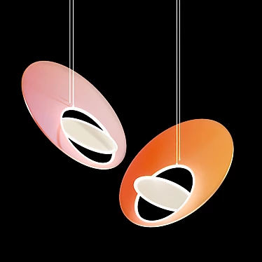Marketa Pendant Lamp: Sleek Glass and Brass Design 3D model image 1 