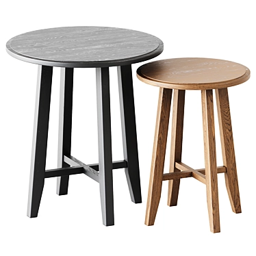  Stylish Kragsta Nesting Tables: Space-saving Elegance 3D model image 1 