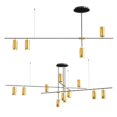 Elegant Bliss Chandelier 3D model image 1 