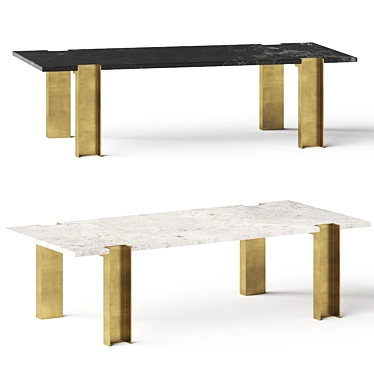 Sleek CB2 Alcide Coffee Table 3D model image 1 