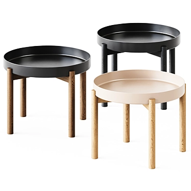 Sleek Scandinavian Coffee Table 3D model image 1 