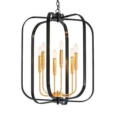 Elegant V-Ray Chandelier 3D model image 1 