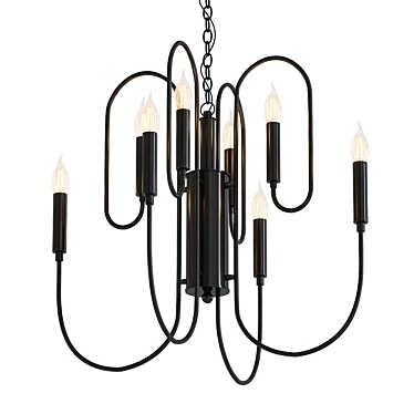 Elegant V-Ray Chandelier 2014 3D model image 1 