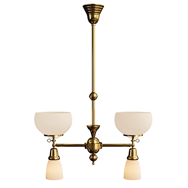 Kilpatrick Gas-Electric Multi Arm Chandelier 3D model image 1 