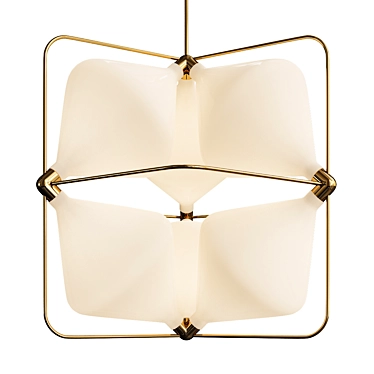 Elegant Clover Pendant Light 3D model image 1 