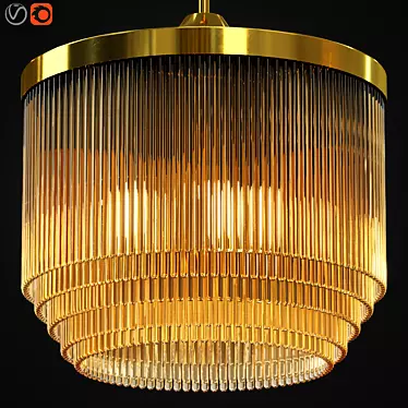 Zagg Ceiling Lamp: Innovative Design 3D model image 1 